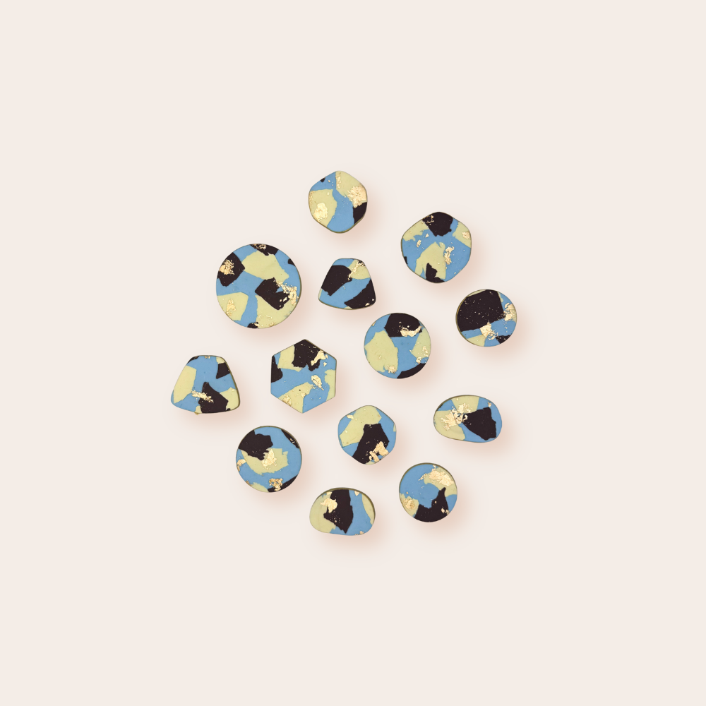 Golden Fragments Baby Blue