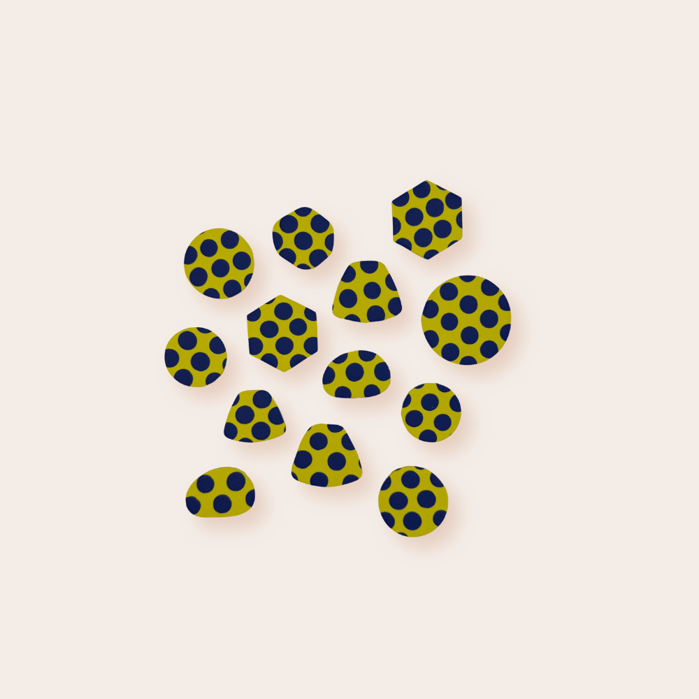 Polkadot Lime Blue