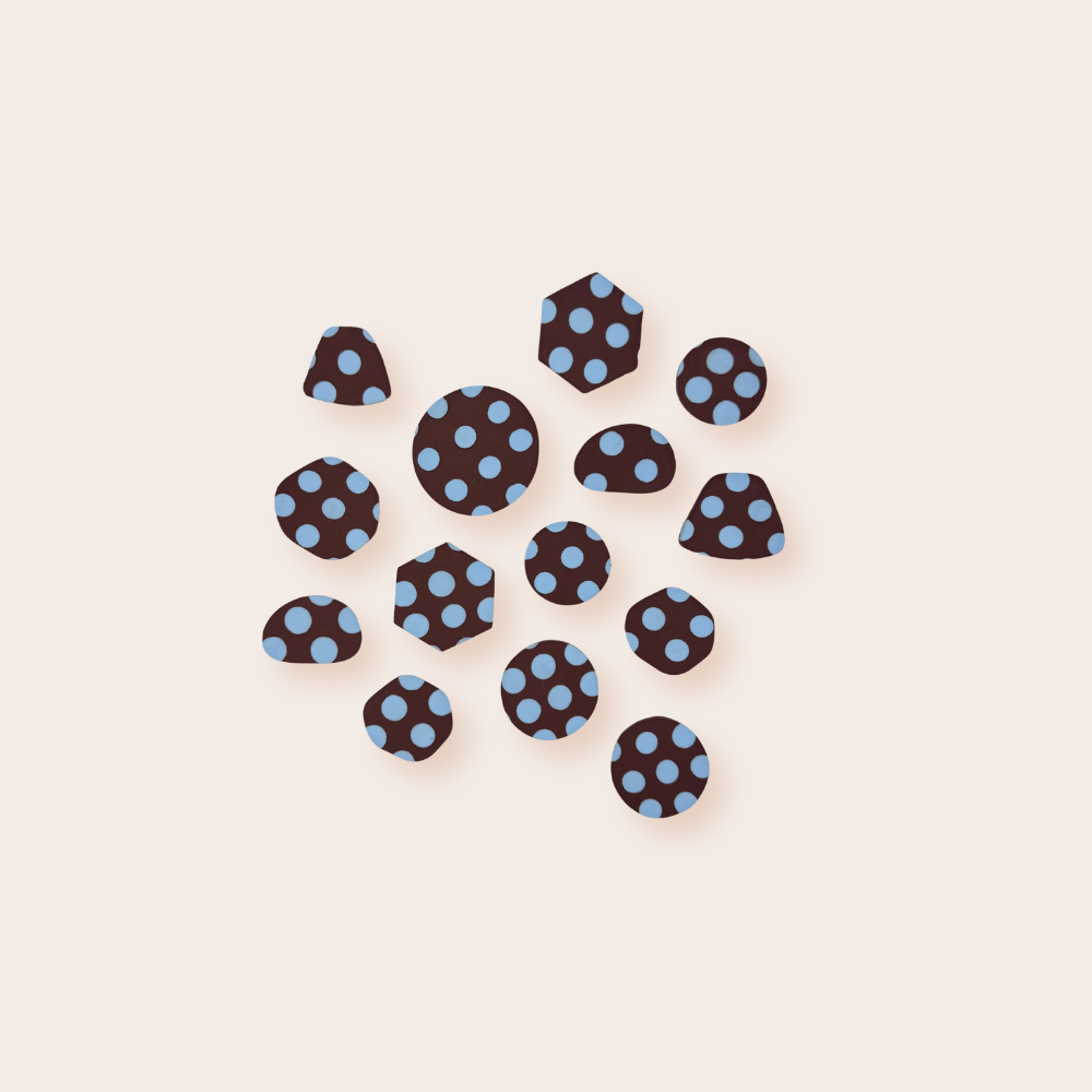 Polkadot Brown Babyblue