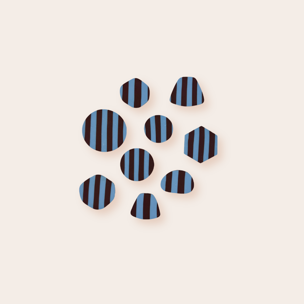 Stripes Brown Babyblue