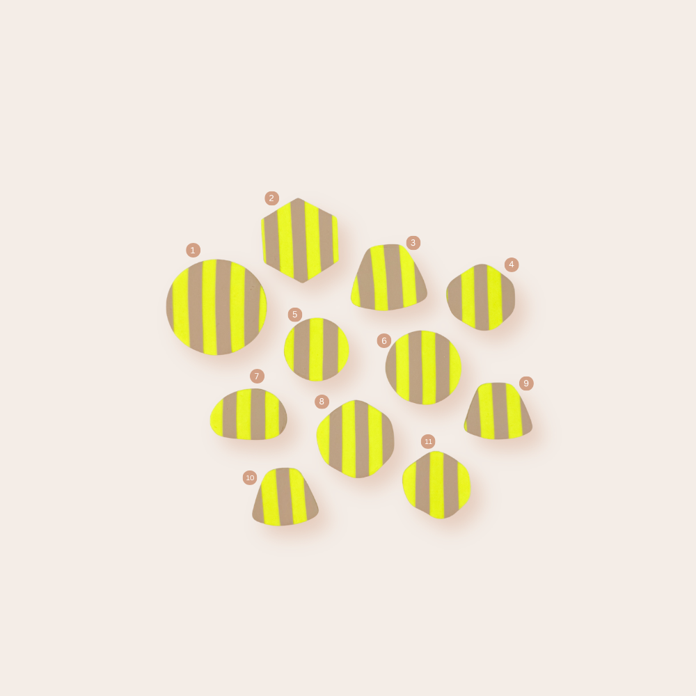 Stripes Neon Beige
