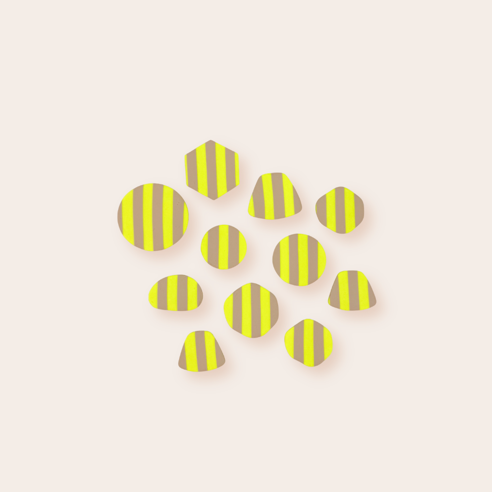 Stripes Neon Beige