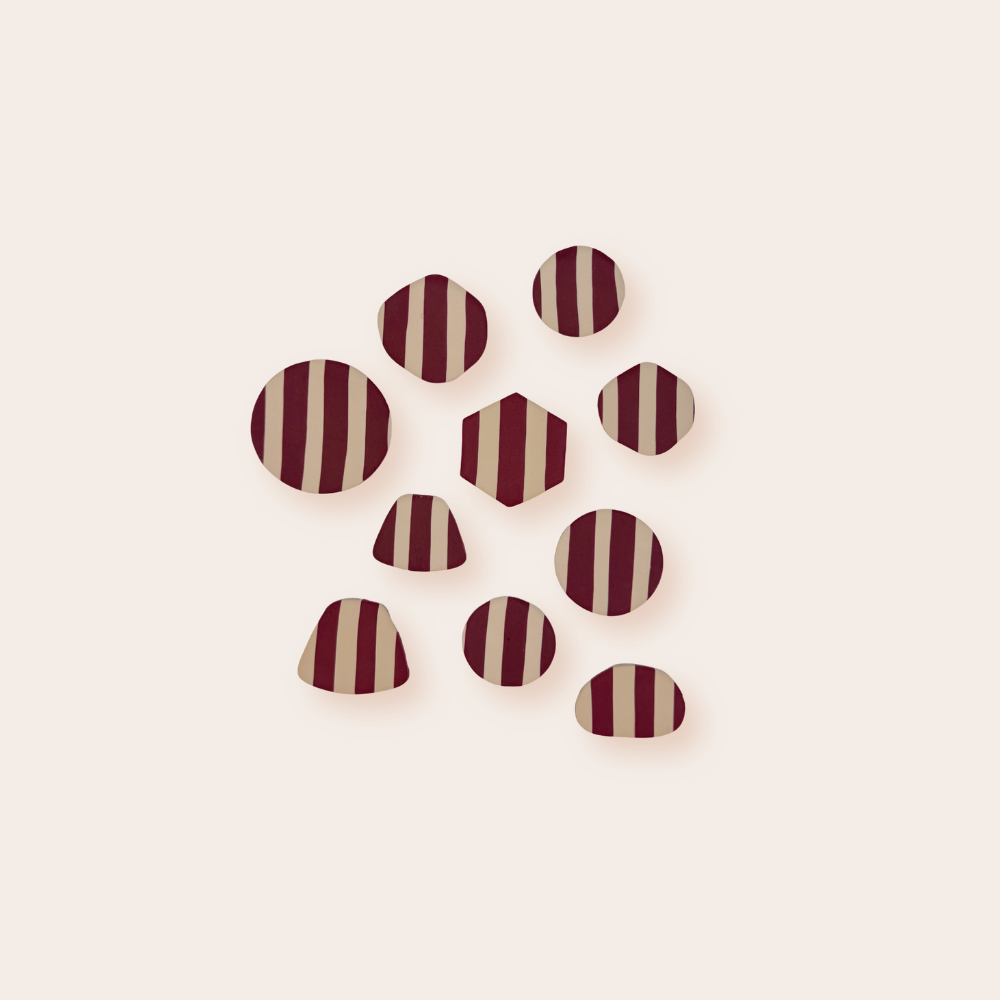 Stripes Bordeaux Beige