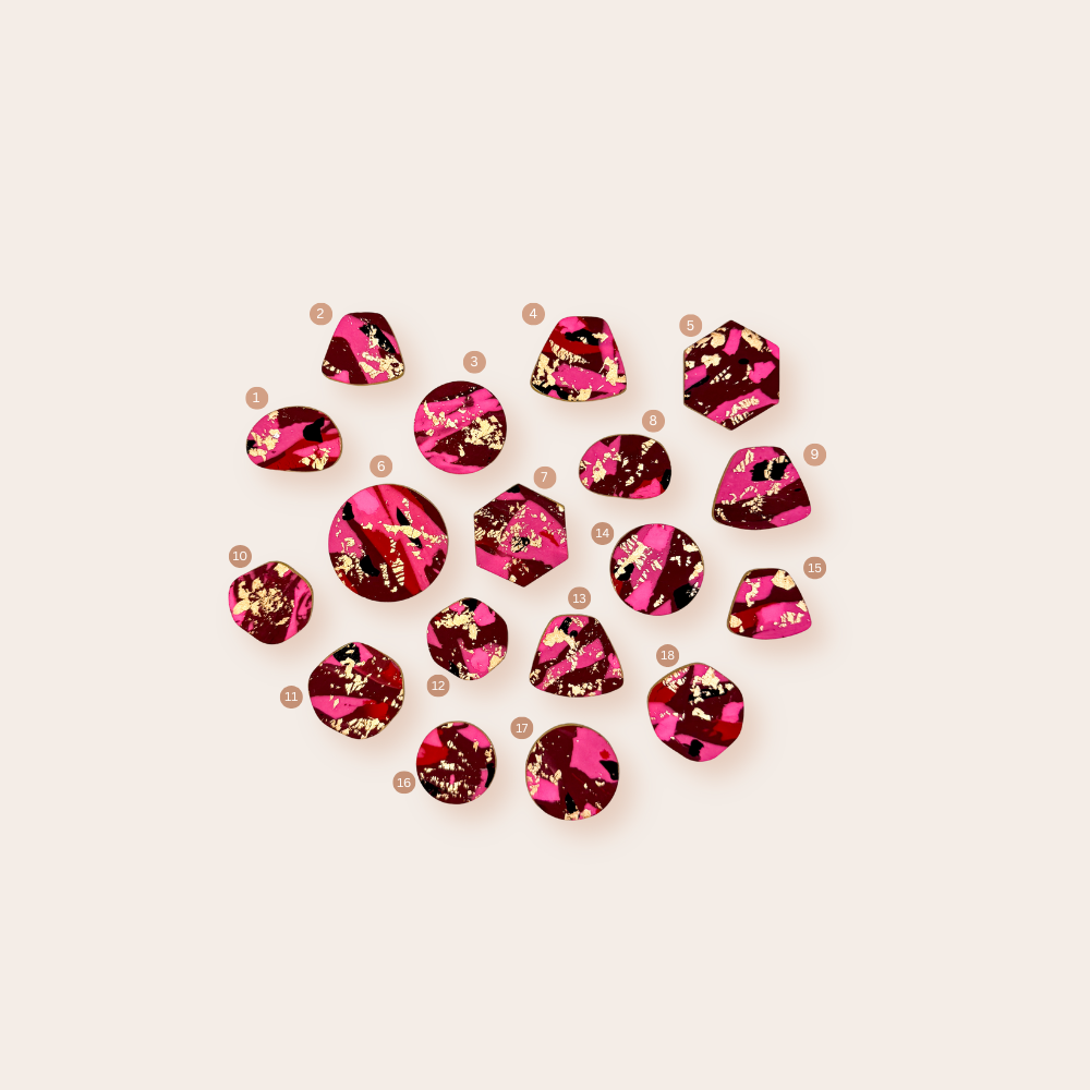 Golden Fragments Fuchsia